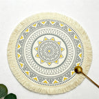 CouldNook Bohemian Tassel Placemat - Aesthetic Woven Table Mat
