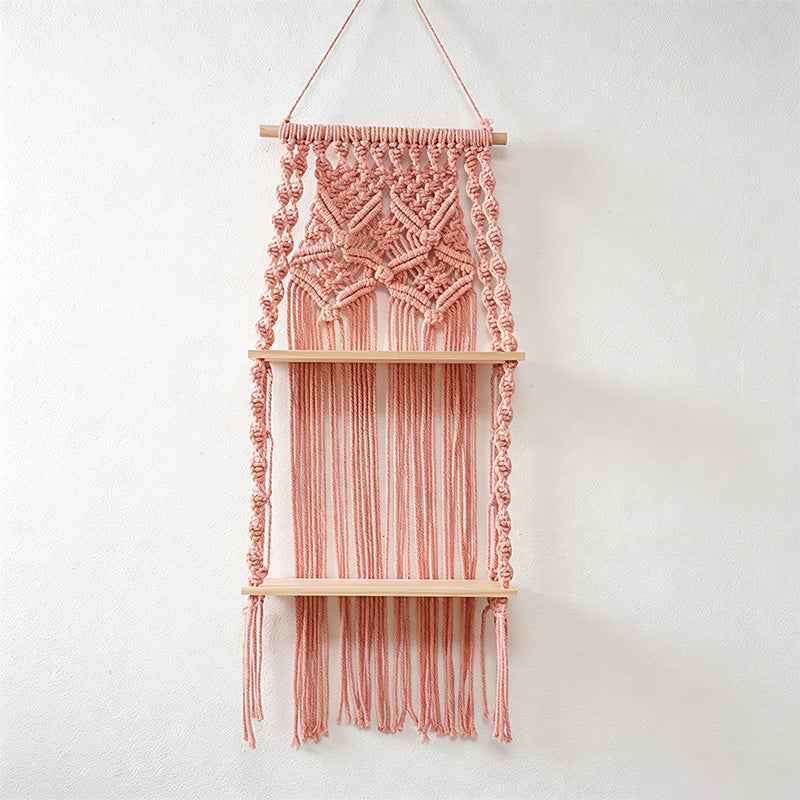 CouldNook Macrame Plant Wooden Stand Collection - Home Display Decor