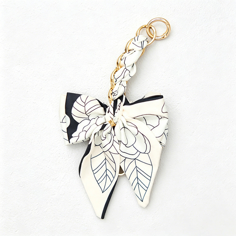 CouldNook 6.69’’ Leaf Pattern Bow Bag Extender - Bag Accent