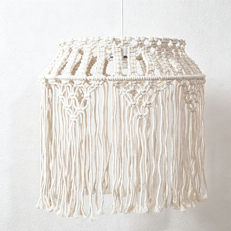CouldNook Woven Basket Lamp Shade - Warm Hanging Light