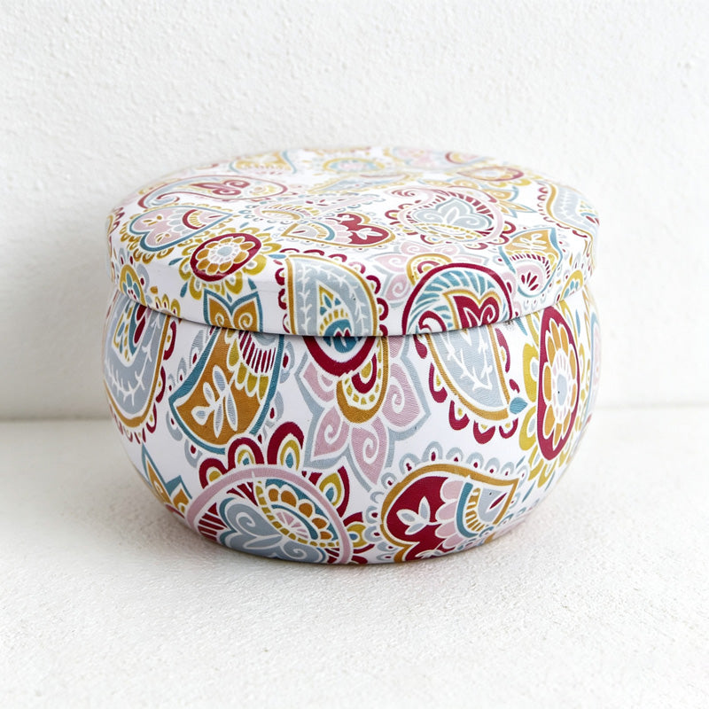 CouldNook Textured Marbled Glass Candle - Easy Storage Accent