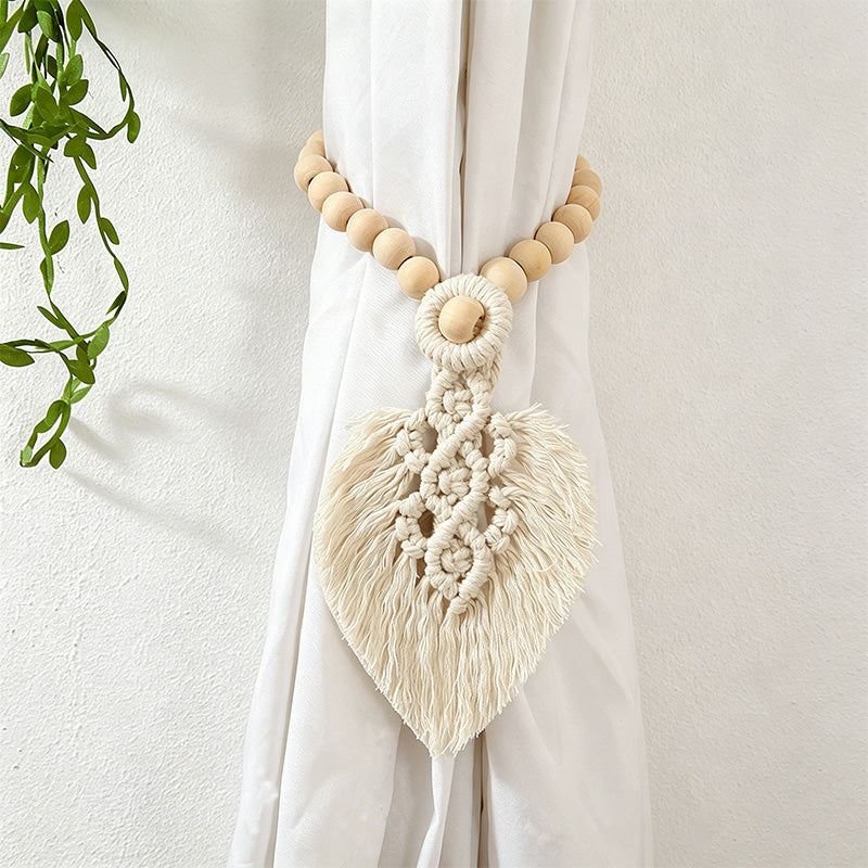 CouldNook Macrame Curtain Tieback - Window Drapery Accent
