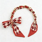CouldNook 16.54’’ Printed Bow Chain Bag Strap - Soft Accent