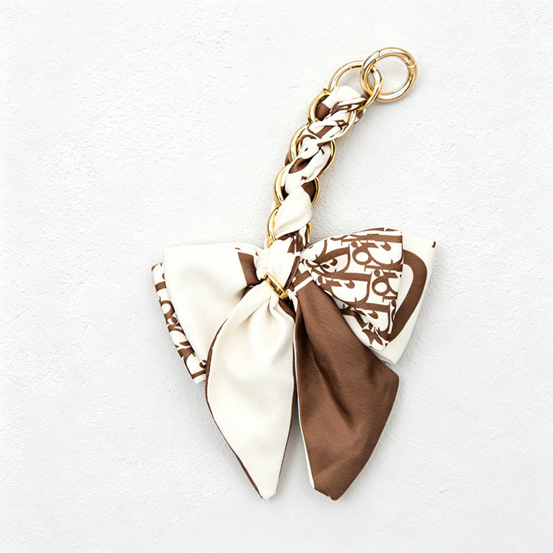 CouldNook 6.69’’ Leaf Pattern Bow Bag Extender - Bag Accent