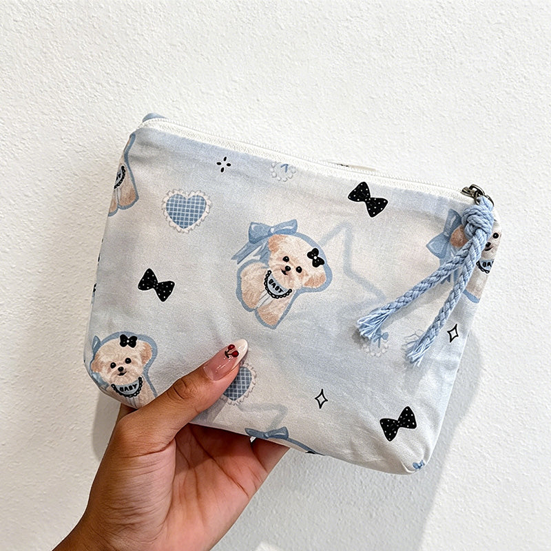 CouldNook Quilted Print Coin Pouch - Small Storage Accent