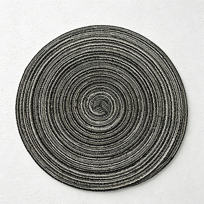 CouldNook Nordic Round Woven Placemat - Aesthetic Cotton Yarn Mat