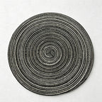 CouldNook Nordic Round Woven Placemat - Aesthetic Cotton Yarn Mat