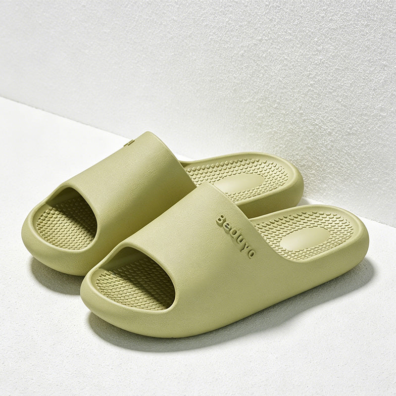 CouldNook Cushioned EVA Open Toe Slide Slippers - Soft Home Accent