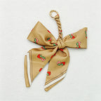 CouldNook Khaki Series Bow Bag Charm - Soft Bag Accent