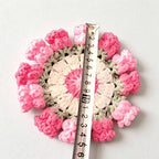 CouldNook Hand Crochet Bellflower Coaster - Floral Heat Resistant Table Decor