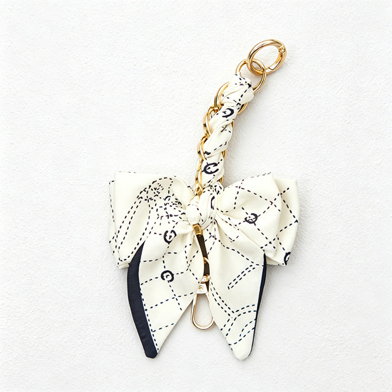 CouldNook 6.69’’ Leaf Pattern Bow Bag Extender - Bag Accent
