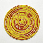 CouldNook Nordic Round Woven Placemat - Aesthetic Cotton Yarn Mat