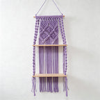 CouldNook Macrame Plant Wooden Stand Collection - Home Display Decor