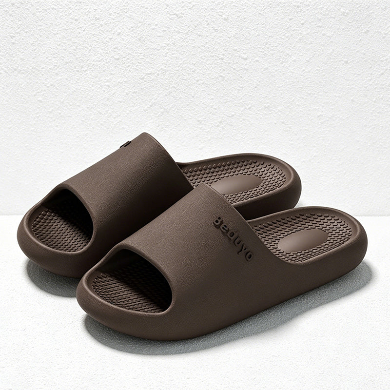 CouldNook Cushioned EVA Open Toe Slide Slippers - Soft Home Accent