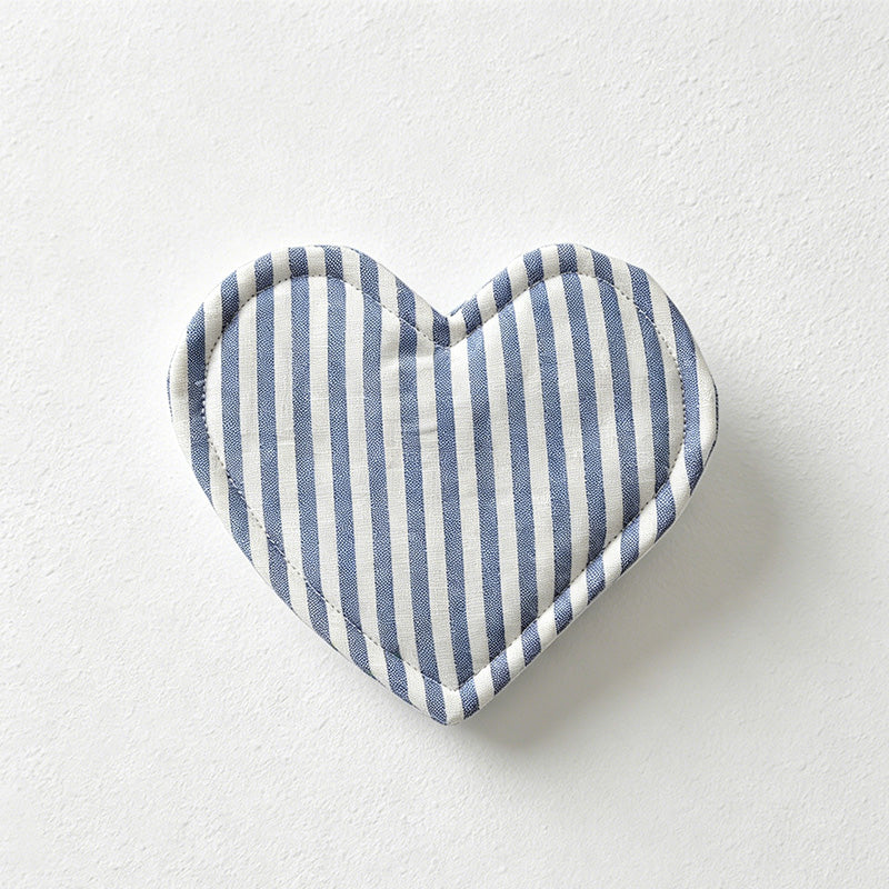 CouldNook Heart Plaid Coaster - Aesthetic insulated Fabric Mat