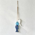 CouldNook Mediterranean Fish & Starfish Hanging - Coastal Shell Ornament