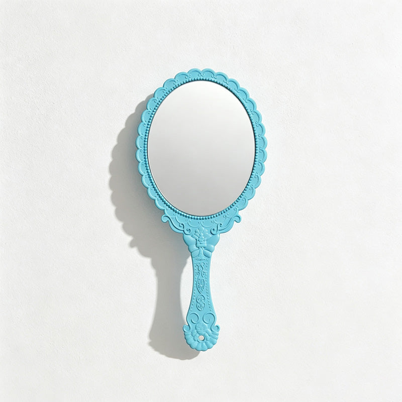 CouldNook Handled Oval Handheld Make Up Mirror - Simple Daily Essential
