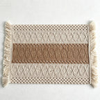 CouldNook Nordic Striped Table Mat - Aesthetic Contrast Color Placemat