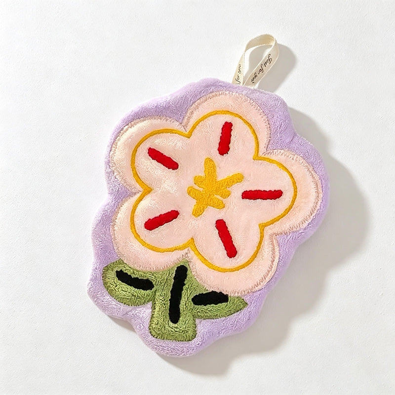 CouldNook Hanging Flower Shape Hanging Towel - Everyday Use Accent