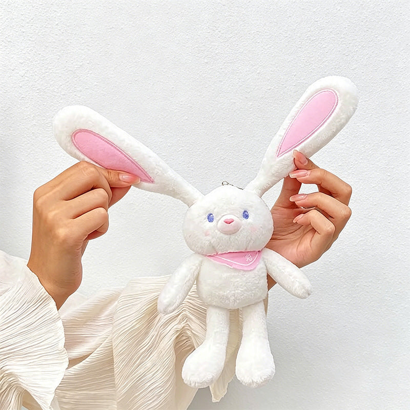 CouldNook Long Ear Bunny Plush Bag Charm - Giftable Accent