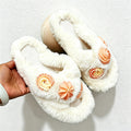 CouldNook Animal Flower Plush House Slippers - Warm Room Accent