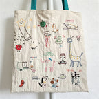 CouldNook Doodle Pattern Fabric Shoulder Bag - Everyday Carry Accent