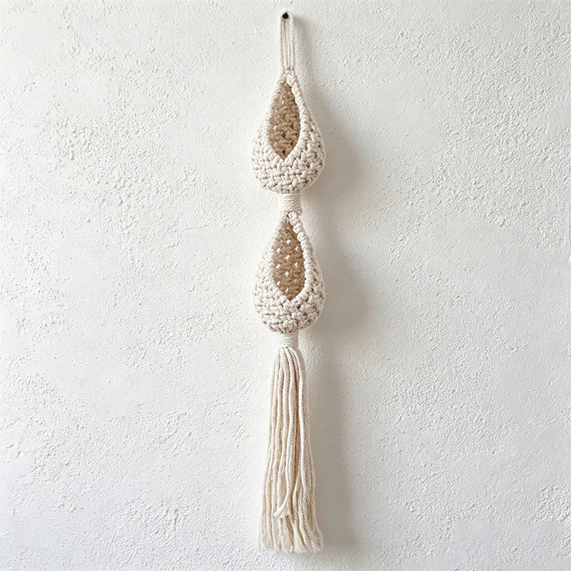 CouldNook Macrame Hanging Shelf - Wall Storage Decor