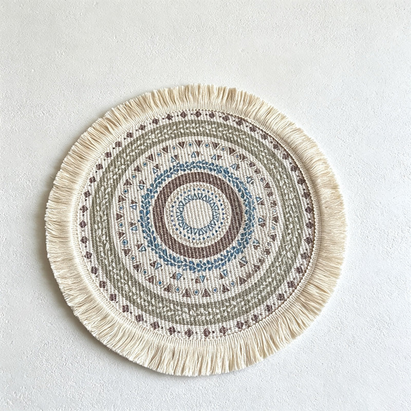 CouldNook Round Table Plate Table Placemat - Soft Home Detail