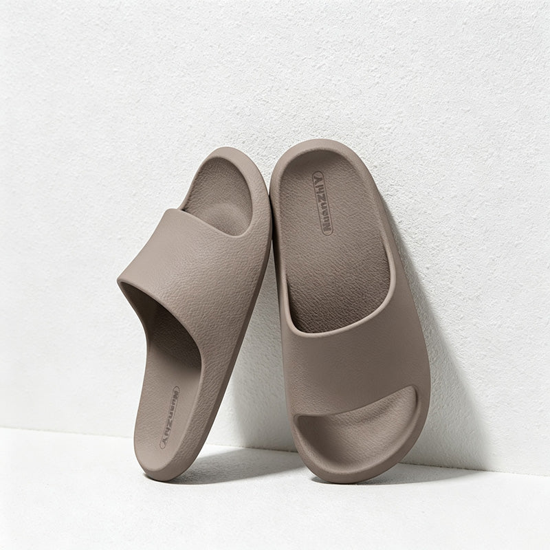 CouldNook Open Toe Colors Home Slippers - Practical Room Accent