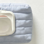 CouldNook Quilted Stripe Tissue Bag - Aesthetic Portable Fabric Case