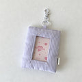 CouldNook Quilted Photo Card Keychain Pouch - Bag Charm Accent