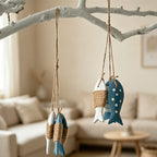 CouldNook Mediterranean Trio Fish Hanging - Coastal Home Wall Decor