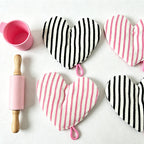 CouldNook Heart Quilted Pot Holder - Aesthetic Towel Fabric Mat