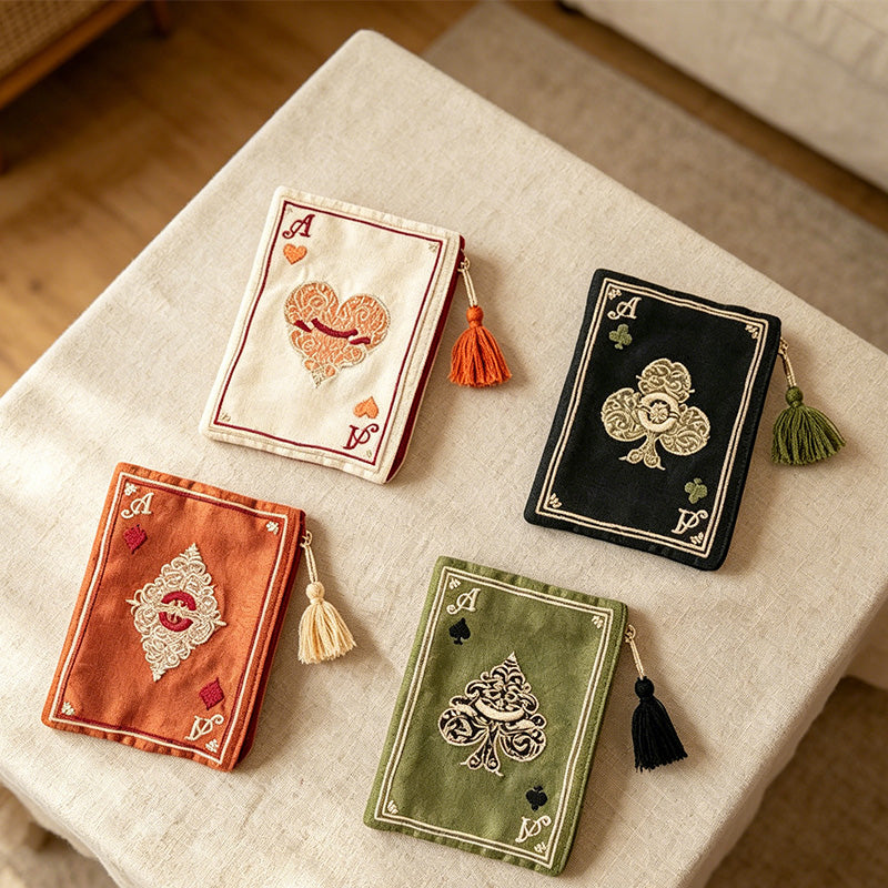 CouldNook Playing Card Cosmetic Pouch - Vanity Display Accent