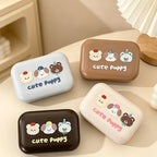 CouldNook Lovely Puppy Print Contact Lens Case - Small Home Organizer