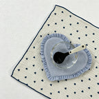 CouldNook Lace Heart Plaid Coaster - Aesthetic Fabric Accessory Mat