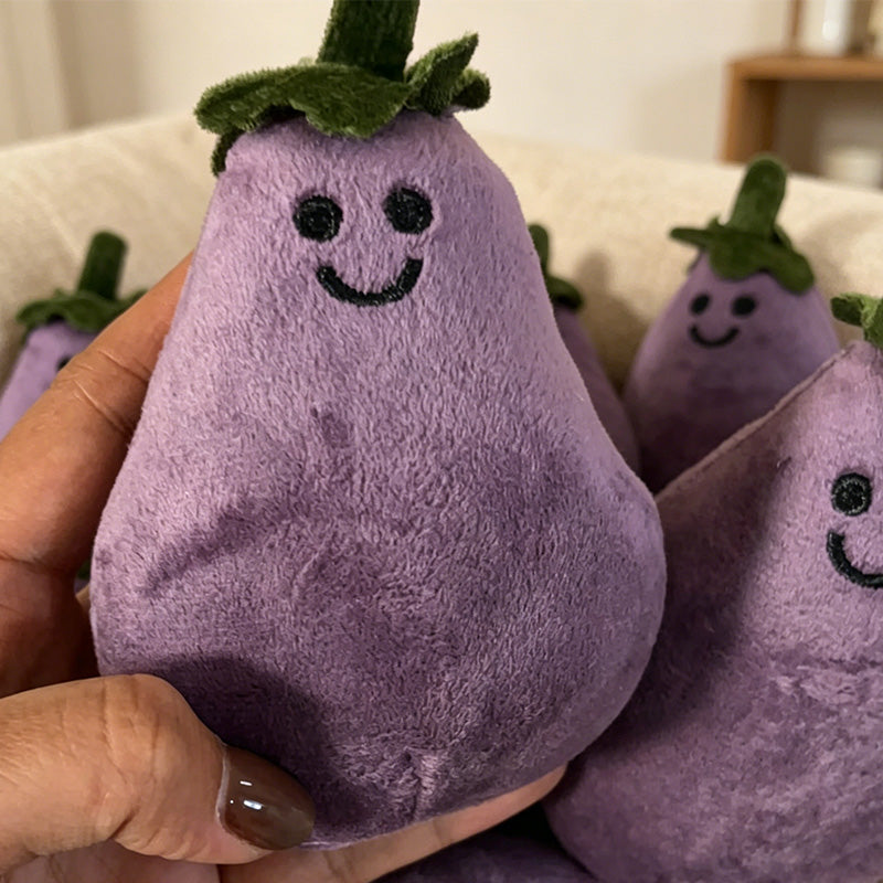 CouldNook Eggplant Plush Bag Charm - Vegetable Accent