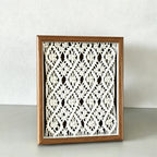 CouldNook Framed Macrame Wall Decor Panel - Textured Home Display