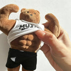 CouldNook Strong Bear Plush Bag Charm - Backpack Display Accent