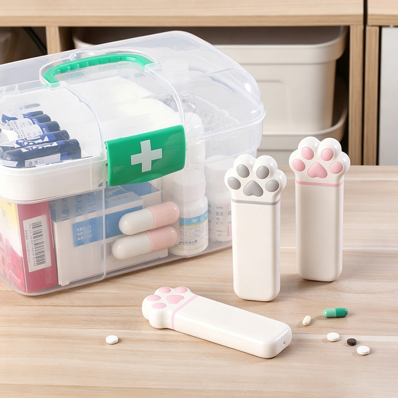 CouldNook Cat Paw Pill Organizer - Soft Home Detail