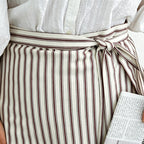 CouldNook Aesthetic Half-Body Apron - Artistic Cotton Home Apron