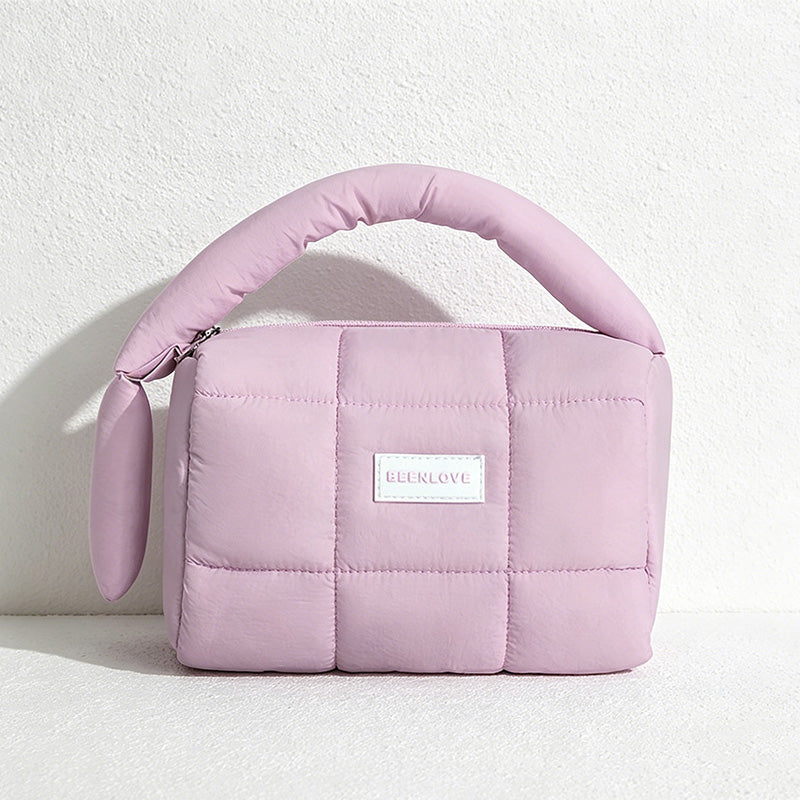 CouldNook Quilted Mini Makeup Bag - Soft Vanity Accent