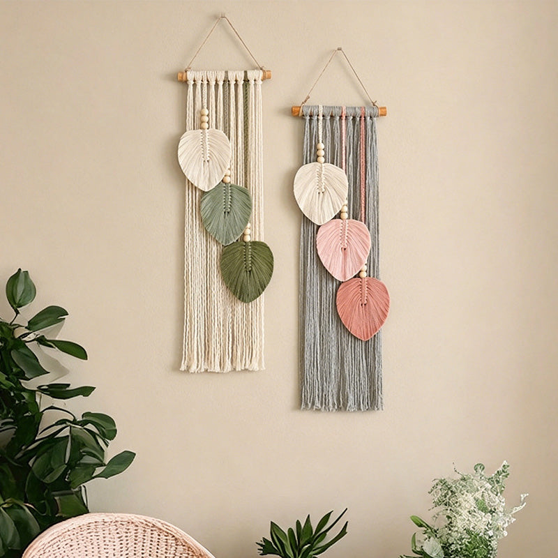 CouldNook Heart Leaf Wall Hanging - Soft Home Decor