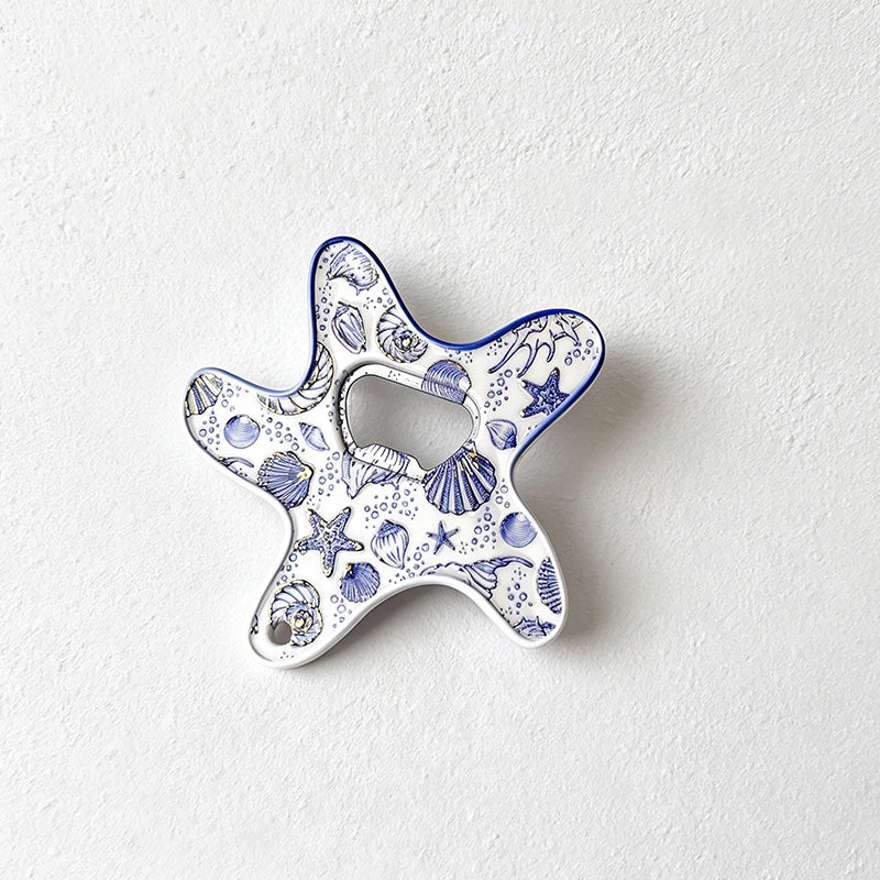 CouldNook Starfish 2-in-1 Fridge Magnet Bottle Opener - Coastal Decor Beer Cap Opener