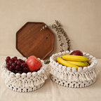 CouldNook Woven Rope Storage Basket - Tabletop Home Organizer