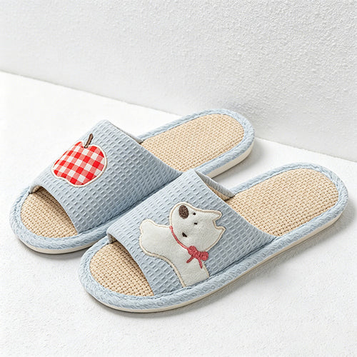 CouldNook Apple Animal Open Toe Slippers - Cheerful Room Accent