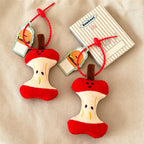 CouldNook Apple Core Plush Bag Charm - Fruit Accent