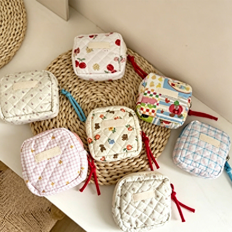 CouldNook Quilted Sanitary Pouch- Everyday Organizer Bag