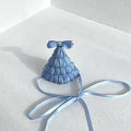 CouldNook Ribbed Fabric Hair Bow Clip - Soft Hair Accessory