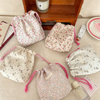 CouldNook Printed Drawstring Storage Pouch - Small Home Organizer